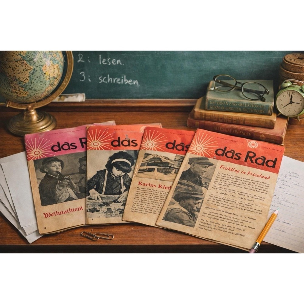 Das Rad German Language Magazines 1965-1966 Scholastic Classroom Lot of 4 VTG